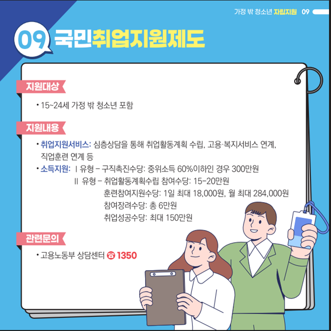 가정 밖 청소년자립지원우대